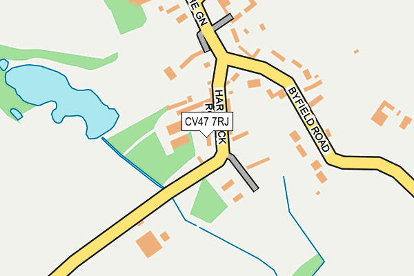 CV47 7RJ map - OS OpenMap – Local (Ordnance Survey)