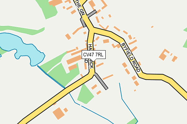 CV47 7RL map - OS OpenMap – Local (Ordnance Survey)