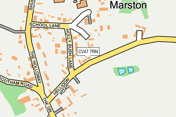 CV47 7RN map - OS OpenMap – Local (Ordnance Survey)