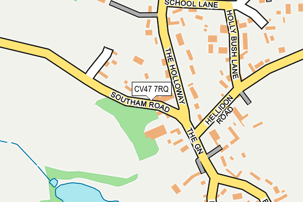 CV47 7RQ map - OS OpenMap – Local (Ordnance Survey)