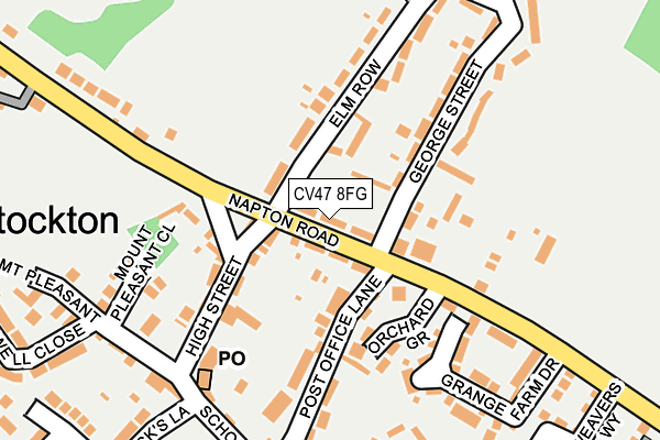 CV47 8FG map - OS OpenMap – Local (Ordnance Survey)