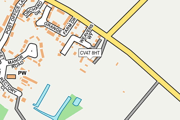 CV47 8HT map - OS OpenMap – Local (Ordnance Survey)
