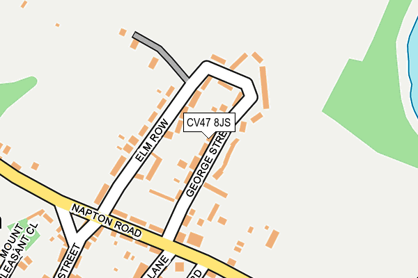 CV47 8JS map - OS OpenMap – Local (Ordnance Survey)