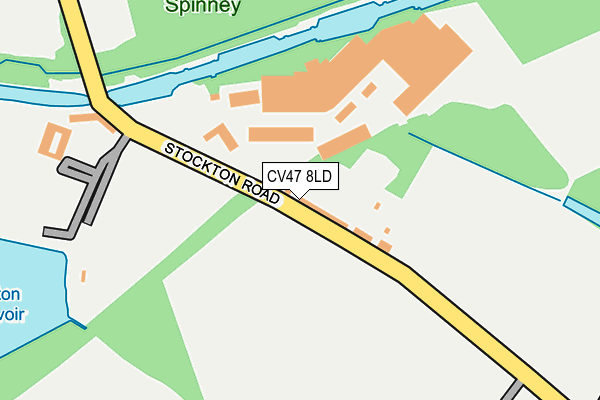 CV47 8LD map - OS OpenMap – Local (Ordnance Survey)
