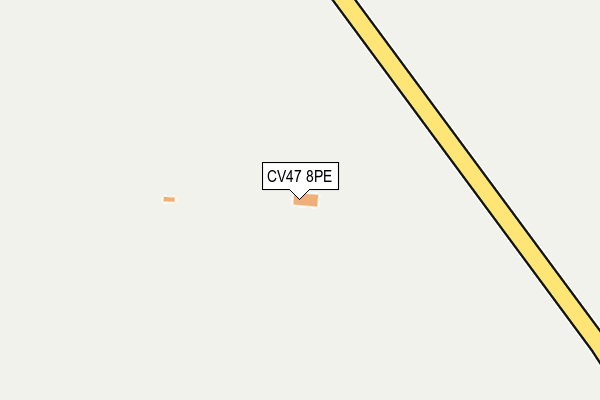 CV47 8PE map - OS OpenMap – Local (Ordnance Survey)