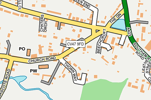 CV47 9FD map - OS OpenMap – Local (Ordnance Survey)