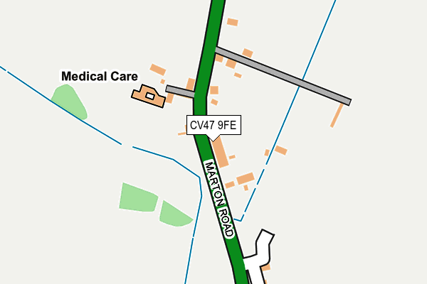 CV47 9FE map - OS OpenMap – Local (Ordnance Survey)
