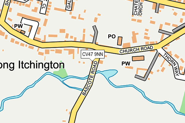 CV47 9NN map - OS OpenMap – Local (Ordnance Survey)