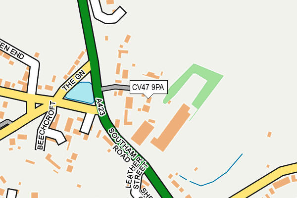 CV47 9PA map - OS OpenMap – Local (Ordnance Survey)