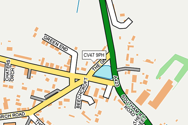 CV47 9PH map - OS OpenMap – Local (Ordnance Survey)