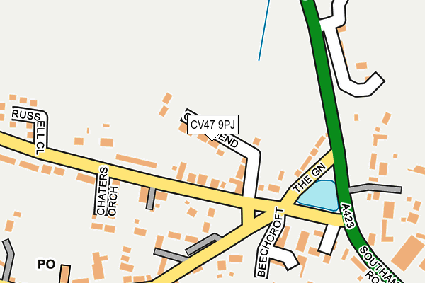 CV47 9PJ map - OS OpenMap – Local (Ordnance Survey)