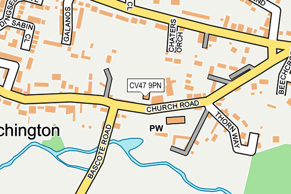 CV47 9PN map - OS OpenMap – Local (Ordnance Survey)