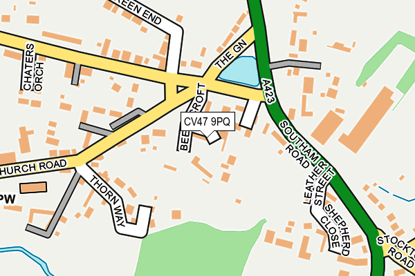 CV47 9PQ map - OS OpenMap – Local (Ordnance Survey)