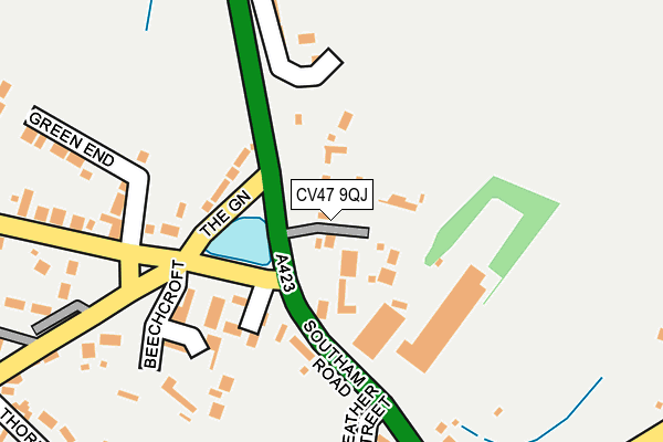 CV47 9QJ map - OS OpenMap – Local (Ordnance Survey)
