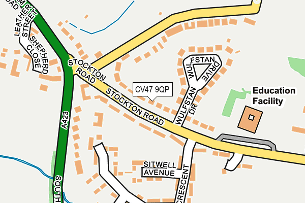 CV47 9QP map - OS OpenMap – Local (Ordnance Survey)