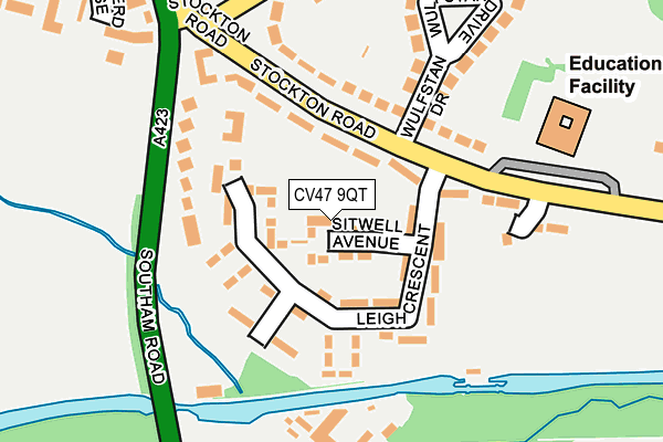 CV47 9QT map - OS OpenMap – Local (Ordnance Survey)