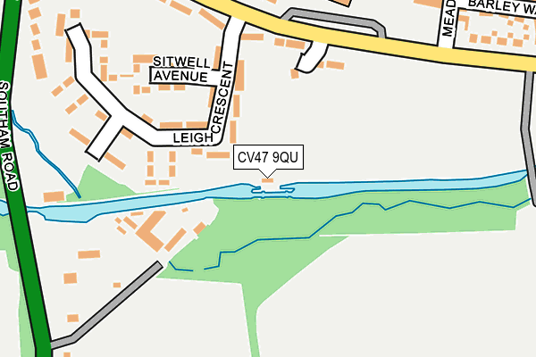 CV47 9QU map - OS OpenMap – Local (Ordnance Survey)