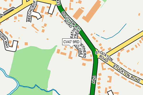 CV47 9RD map - OS OpenMap – Local (Ordnance Survey)