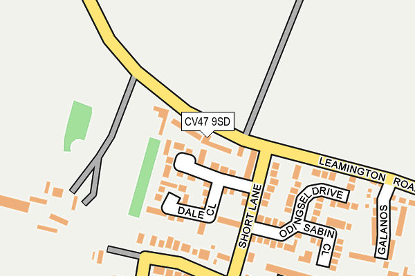 CV47 9SD map - OS OpenMap – Local (Ordnance Survey)