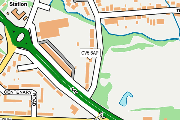 CV5 6AP map - OS OpenMap – Local (Ordnance Survey)