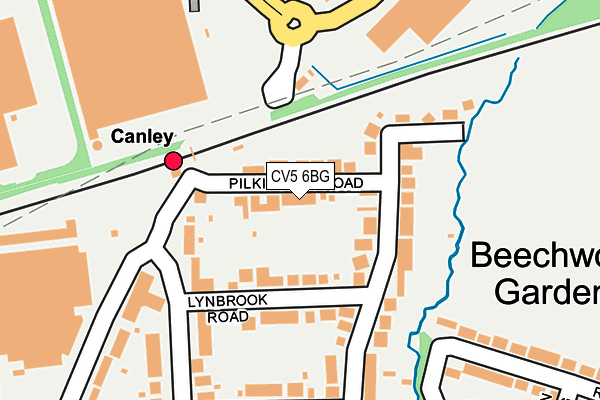 CV5 6BG map - OS OpenMap – Local (Ordnance Survey)