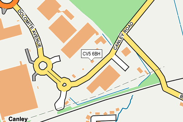 CV5 6BH map - OS OpenMap – Local (Ordnance Survey)