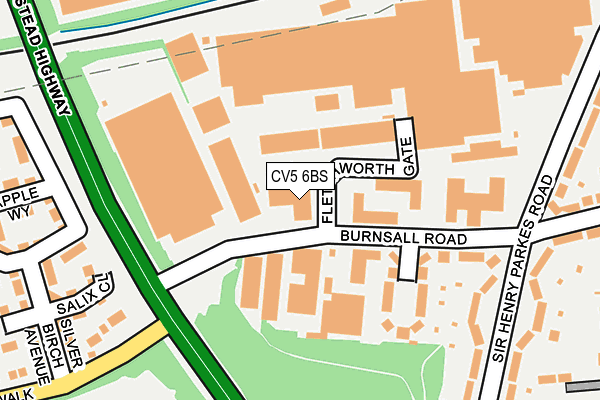 CV5 6BS map - OS OpenMap – Local (Ordnance Survey)