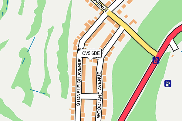 CV5 6DE map - OS OpenMap – Local (Ordnance Survey)