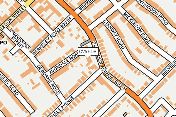 CV5 6DR map - OS OpenMap – Local (Ordnance Survey)