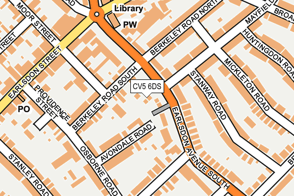 CV5 6DS map - OS OpenMap – Local (Ordnance Survey)