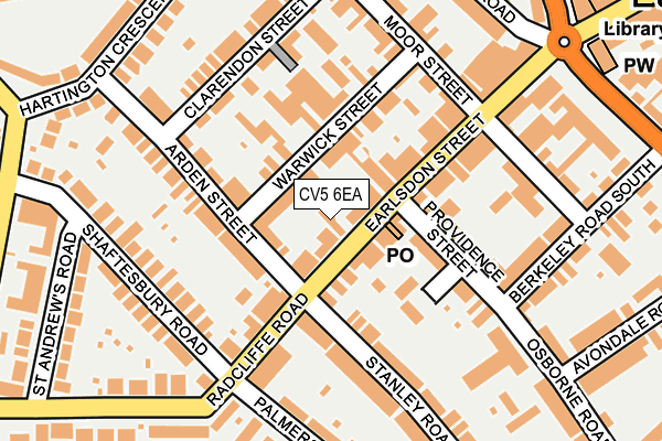 CV5 6EA map - OS OpenMap – Local (Ordnance Survey)