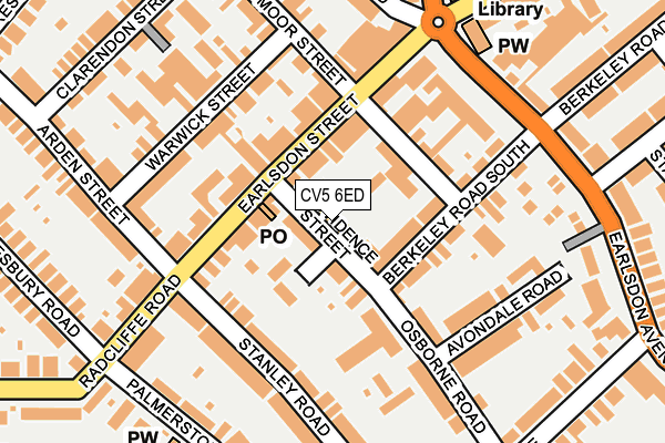 CV5 6ED map - OS OpenMap – Local (Ordnance Survey)