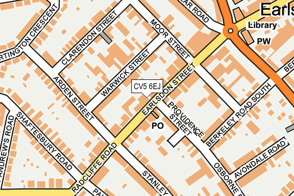 CV5 6EJ map - OS OpenMap – Local (Ordnance Survey)