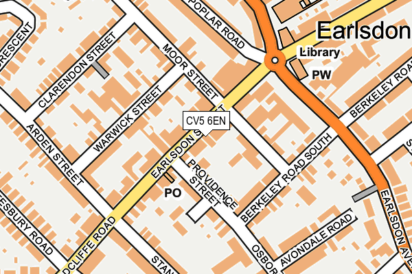 CV5 6EN map - OS OpenMap – Local (Ordnance Survey)