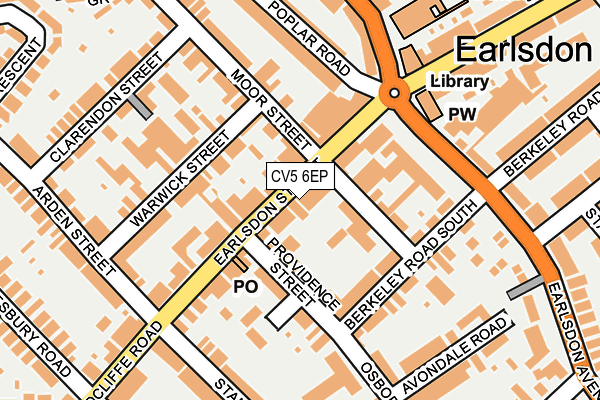CV5 6EP map - OS OpenMap – Local (Ordnance Survey)