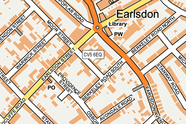 CV5 6EQ map - OS OpenMap – Local (Ordnance Survey)