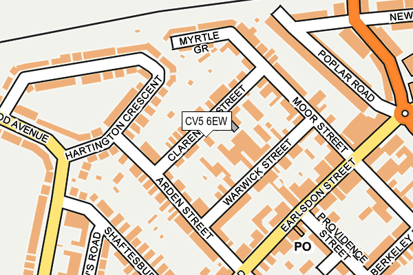 CV5 6EW map - OS OpenMap – Local (Ordnance Survey)