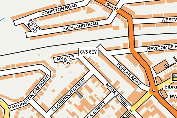 CV5 6EY map - OS OpenMap – Local (Ordnance Survey)