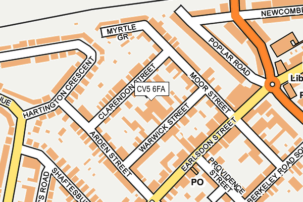CV5 6FA map - OS OpenMap – Local (Ordnance Survey)