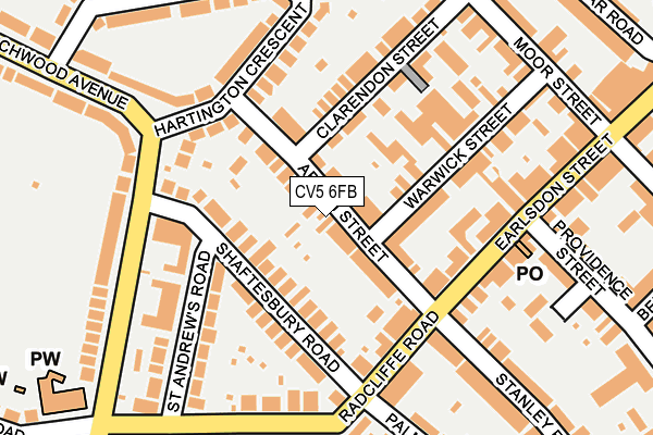 CV5 6FB map - OS OpenMap – Local (Ordnance Survey)