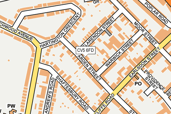 CV5 6FD map - OS OpenMap – Local (Ordnance Survey)