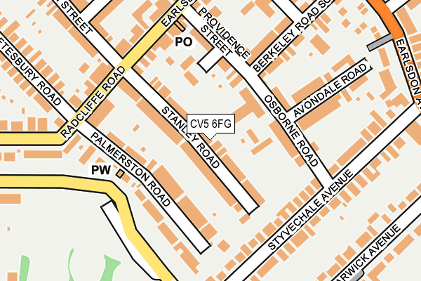 CV5 6FG map - OS OpenMap – Local (Ordnance Survey)