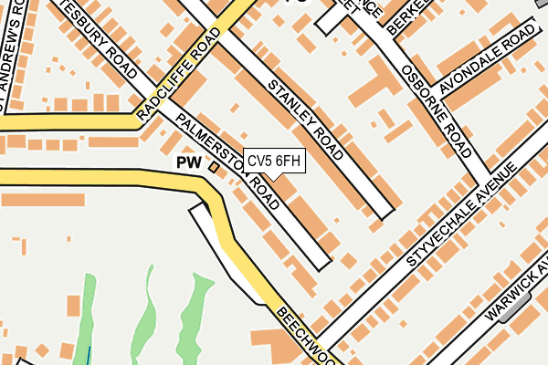 CV5 6FH map - OS OpenMap – Local (Ordnance Survey)