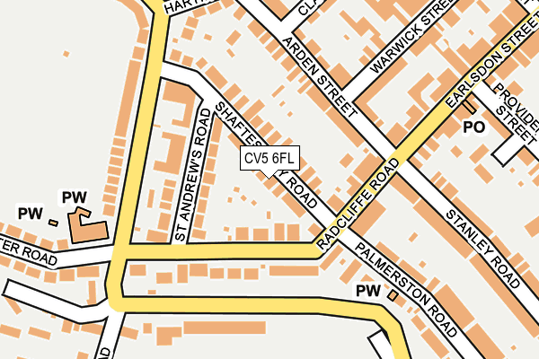 CV5 6FL map - OS OpenMap – Local (Ordnance Survey)