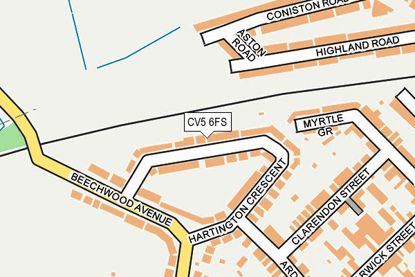 CV5 6FS map - OS OpenMap – Local (Ordnance Survey)