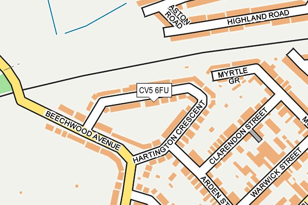 CV5 6FU map - OS OpenMap – Local (Ordnance Survey)