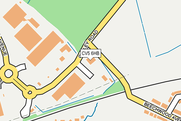 CV5 6HB map - OS OpenMap – Local (Ordnance Survey)