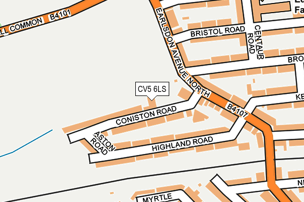 CV5 6LS map - OS OpenMap – Local (Ordnance Survey)