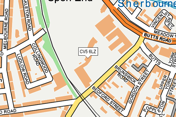 CV5 6LZ map - OS OpenMap – Local (Ordnance Survey)
