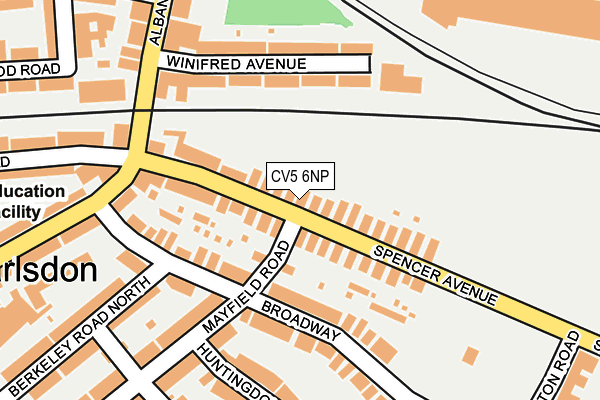 CV5 6NP map - OS OpenMap – Local (Ordnance Survey)